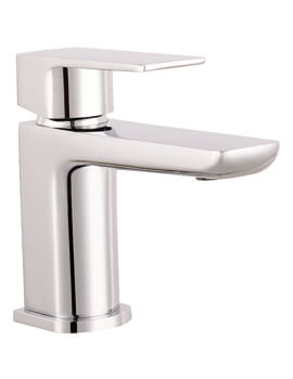 WhiteVille Wing Deck Mounted Chrome Basin Mixer Tap With Spring Waste - WVTAP01100