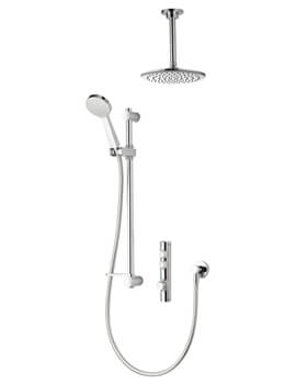 Aqualisa iSystem Smart Concealed Digital Shower Kit With Ceiling Shower Head - Image