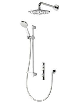 iSystem Chrome Smart Concealed Digital Shower Kit With Wall Shower Head