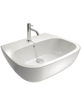 WhiteVille Smart 600mm Wide 1TH White Washbasin