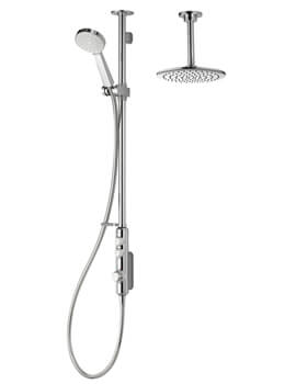iSystem Chrome Smart Exposed Shower With Ceiling Fixed Head