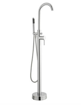 Kartell K-Vit Plan Freestanding Chrome Bath Shower Mixer - Image