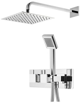 Roper Rhodes Event Square Dual Function Shower Valve With Shower Set Chrome - Image
