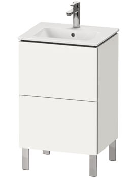 Duravit L-Cube Floor Standing Two Drawer Vanity Unit For Me By Starck Basin - Image