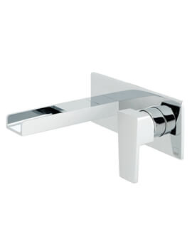 Vado Synergie Wall Mounted 2 Hole Chrome Basin Mixer Tap - Image