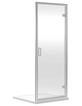 Nuie Rene 1850mm High 6mm Glass Pivot Shower Door - Image