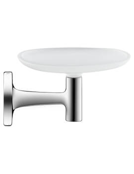Starck T White Frosted Glass Soap Dish With Holder