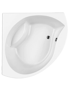 Carron Tranquility Small Acrylic White Corner Bath 1300 x 1300mm - 5mm - Image