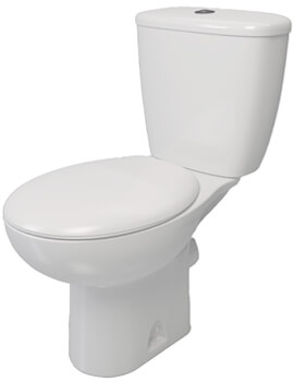 Lecico Atlas Smooth Close Coupled WC Pan With Cistern And Seat