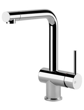 Gessi Oxygene 280mm High Chrome Single Lever Kitchen Mixer Tap - Image
