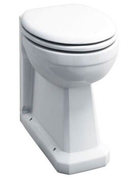 Burlington Regal White Back-To-Wall WC Pan 480mm - Image