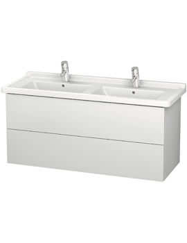 Duravit L-Cube 1220mm Wall Mounted 2 Drawer Vanity Unit For Starck 3 Basin - Image