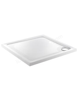 Just Trays JTFusion Square Flat Top Shower Tray With Waste - Image