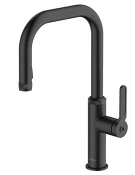 Clearwater Pioneer U Shape Pull-Out Black Kitchen Tap - Image