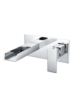 Soho Wall Mounted Basin Chrome Mixer Tap With Click Clack Waste
