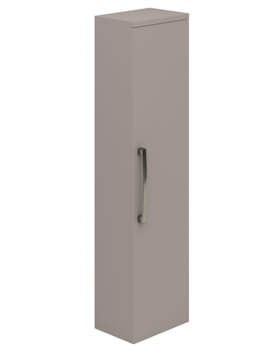 Essential Nevada 350mm Cashmere Single Door Tall Bathroom Column Unit - Image