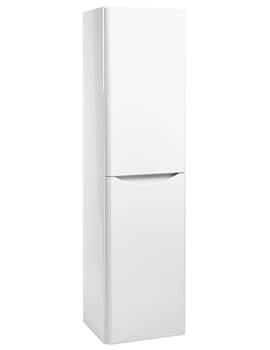 Joseph Miles Contour 1500mm Height 2 Doors Wall Hung Tall Cabinet - Image