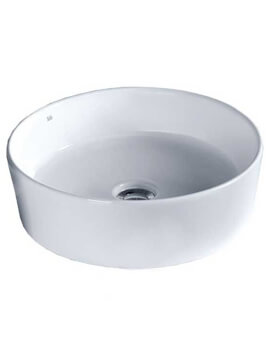 Essential Lavender 420mm Round Vessel White Countertop Basin - Image