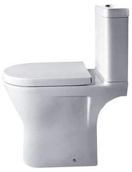 Essential IVY Comfort Height White Close Coupled WC Pan With Cistern And Seat - Image