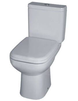 Violet White Close Coupled WC With Cistern And Soft Close Seat