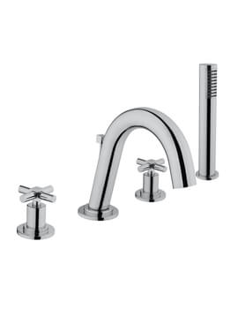 VitrA Uno 4 Hole Deck Mounted Bath Shower Mixer Tap - Image