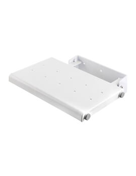 Croydex Wall Mounted Fold Away White Seat for Enclosure - Image