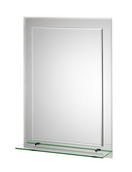 Croydex Devoke Rectangular Double Layer Mirror With Shelf 700 x 500mm - Image