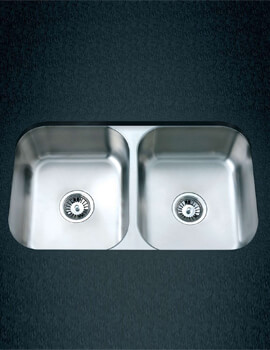 Clearwater Tango 780 x 460mm Double Bowl Kitchen Sink - Image
