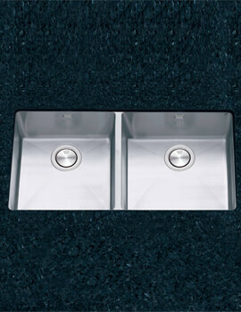 Stereo 800 x 430mm Double Bowl Kitchen Sink