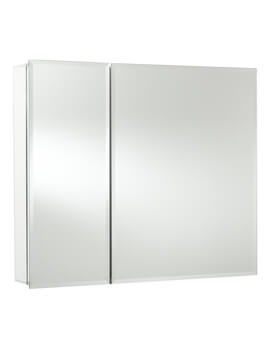 Halton Bi-View Aluminium Mirror Cabinet 762 X 660mm