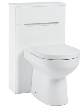 Joseph Miles Curve 500mm Wide Back To Wall WC Unit - Image