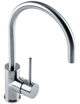 Courbe Chrome Curved Spout Kitchen Sink Mixer Tap