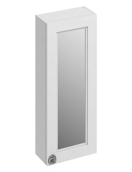 300 x 750mm Matt White Single Door Mirror Cabinet
