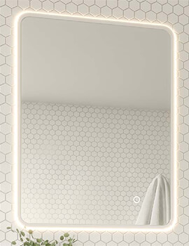Joseph Miles Vivid 500 x 700mm LED Mirror With Demister Pad - Image