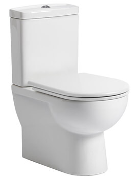 Micra White Back To Wall Close Coupled WC Pan With Cistern And Seat