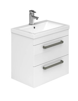 Nevada Wall Mounted 2 Drawers Vanity Unit And Basin