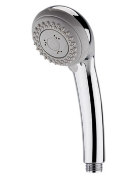 Nuie 3 Function Round Shower Handset Chrome - Image