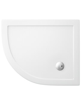 Zamori Offset White Quadrant Shower Tray