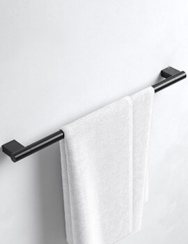 Keuco Plan Black Towel Rail 650mm