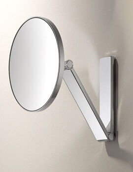 Keuco ILook Move Round Chrome Cosmetic Mirror 212mm - Image