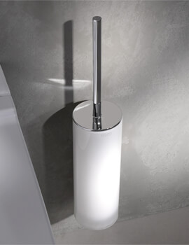 Keuco Edition 400 Wall-Mounted Toilet Brush And Holder -Chrome - Image