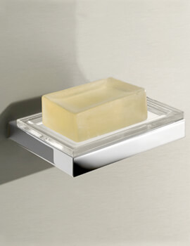 Edition 11 Wall-Mounted Soap Dish With Chrome Holder