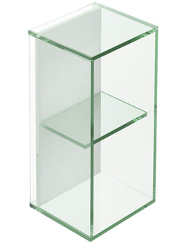 Origins Living Pier Glass 180mm x 360mm 2 Box Rectangular Shelf - Image