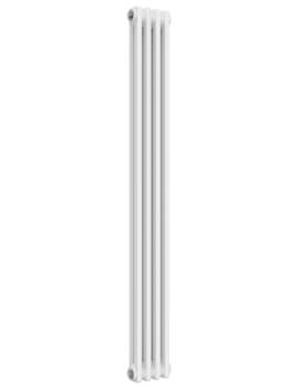 Colona 1500mm High Vertical 2 Column Radiator White