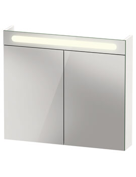 Duravit No.1 Two Door 800 x 700mm Mirror Cabinet With LED Light