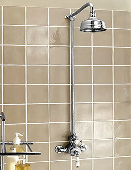 Imperial Victorian Exposed Valve And Rigid Riser With Shower Head - Image