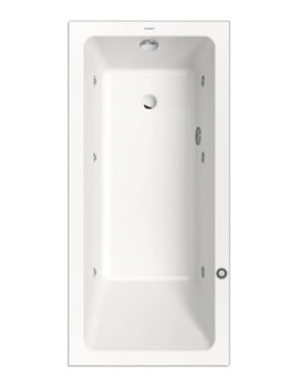 Duravit No.1 1600 x 700mm Single Ended Rectangle Whirlpool Bath