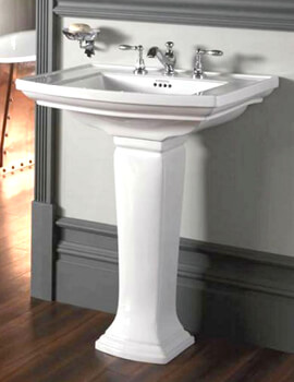 Imperial Radcliffe 600mm 1 Tap Hole White Basin - Image