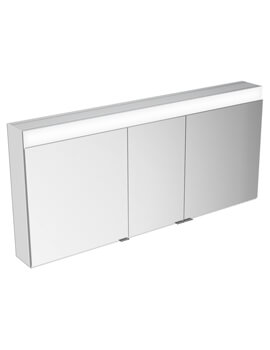Edition 400 Wall-Hung 3-Door Mirror Cabinet With LED Light Adjustable Colour Temperature