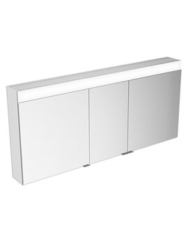 Edition 400 Wall Hung 3-Door Mirror Cabinet With LED Light And Mirror Heating